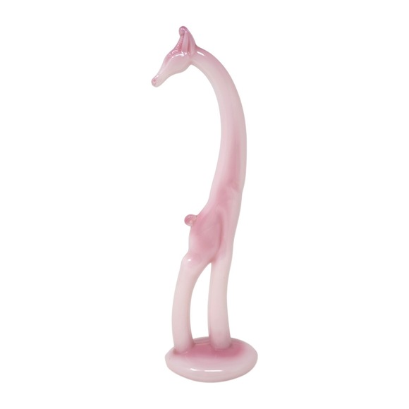 HCA Fenton Rosalene Pink Heisey Giraffe Figurine Animal Limited Edition 386/450